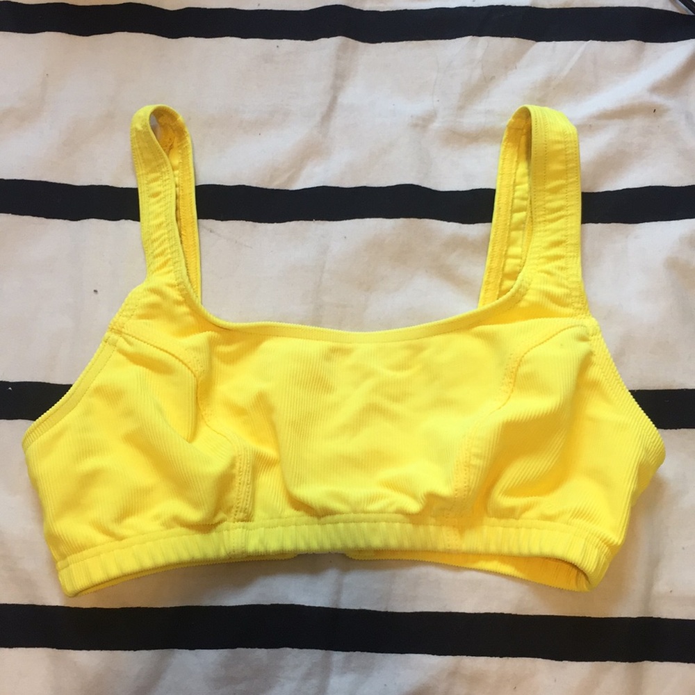 Yellow bikini top